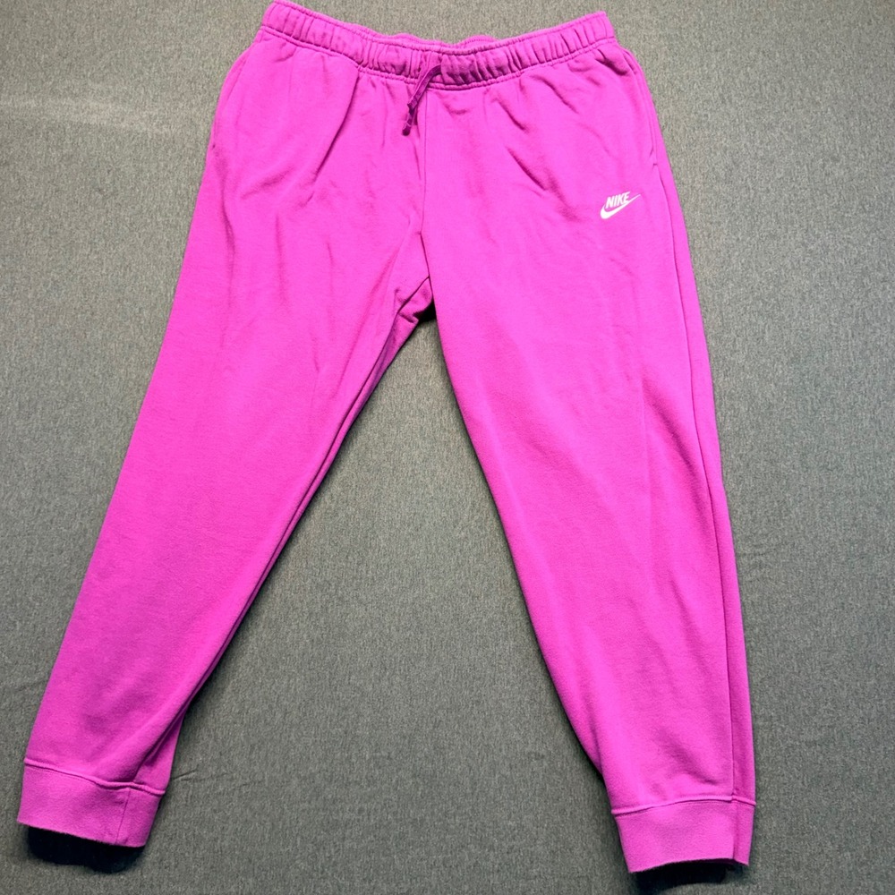 Nike Sportswear Fleece Joggers Magenta Pink Sweatpants XL Womens
